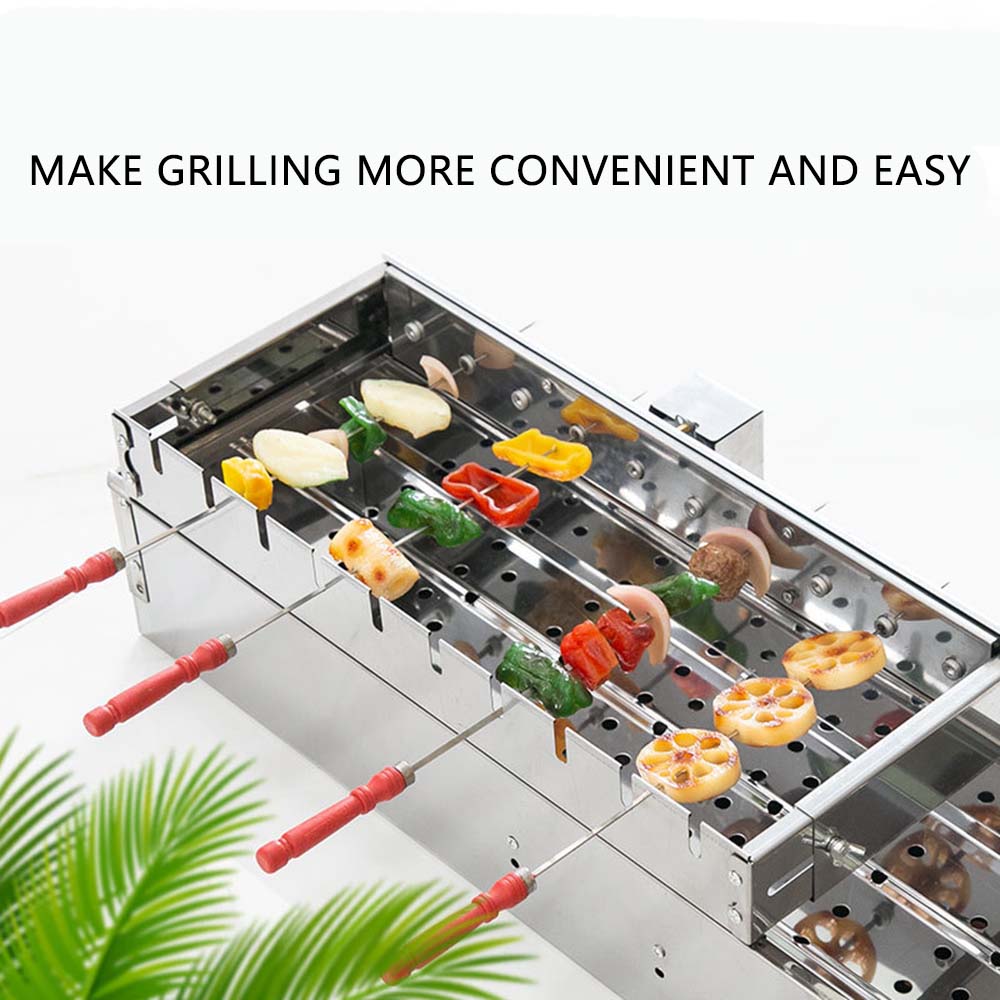 Commercial Kitchen Griddle - Commercial Stainless Steel Grill Skewers Full-automatic