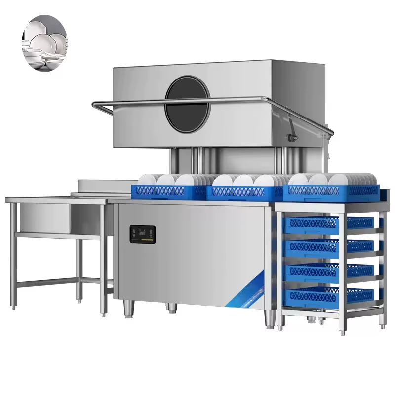 Commercial Kitchen Machinery - Custom Fast Cycle Commercial Hood Dishwasher,