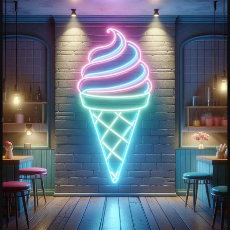 Commercial Kitchen Light - Ice Cream LED Neon Light |