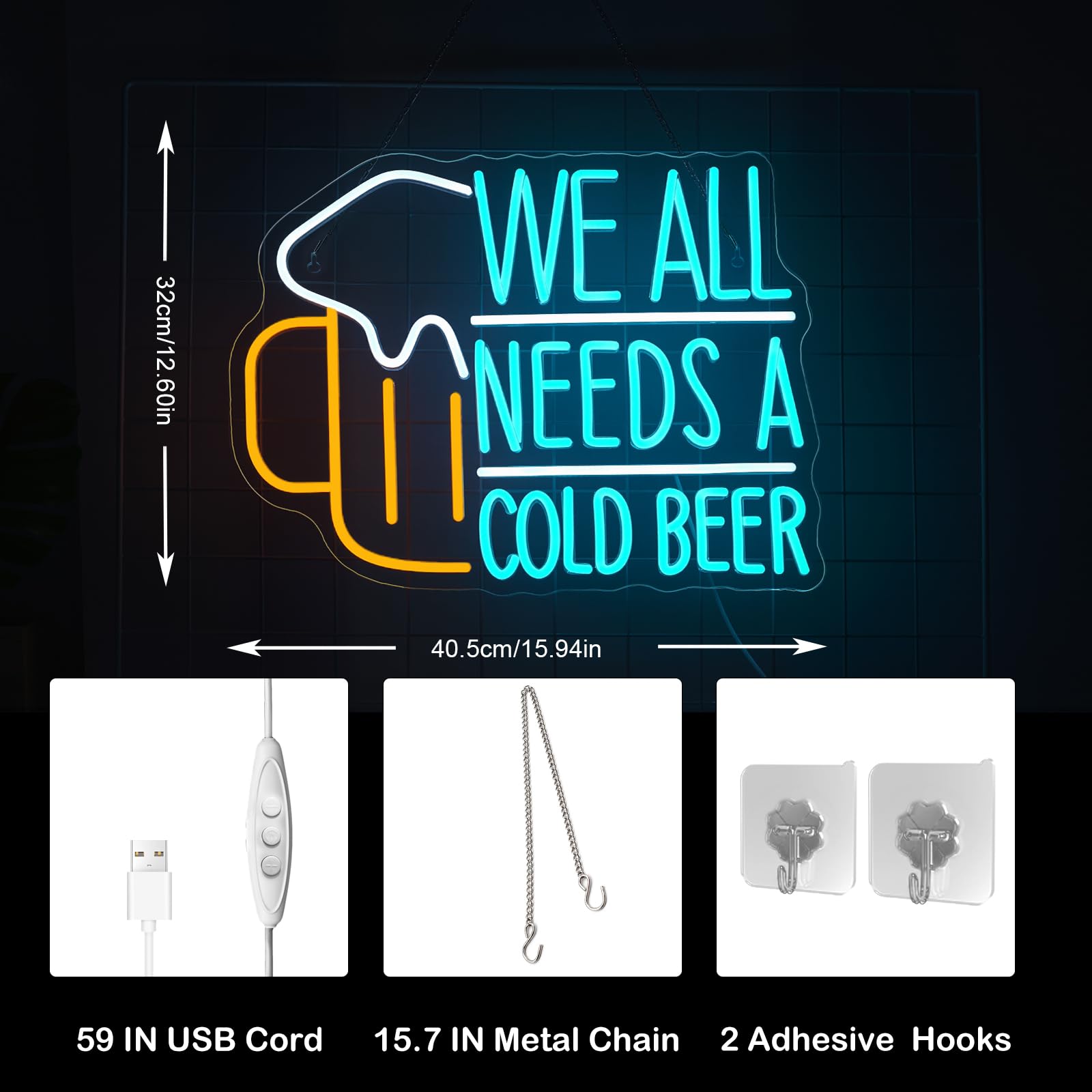 Beer Neon Sign LED Light Sign  - Commercial Kitchen Needs review and price